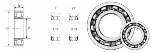 High Quality Ball Bearing F&D bearing 6006UG ball bearing chrom steel