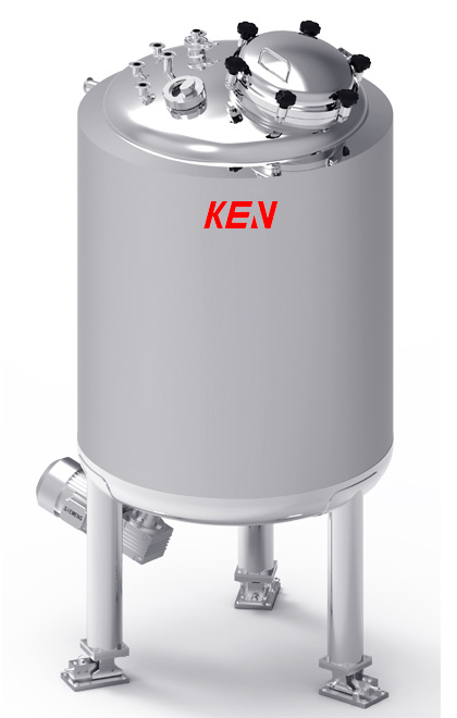 Kean Stainless Steel Mixing Tank with Heating and Cooling Coil