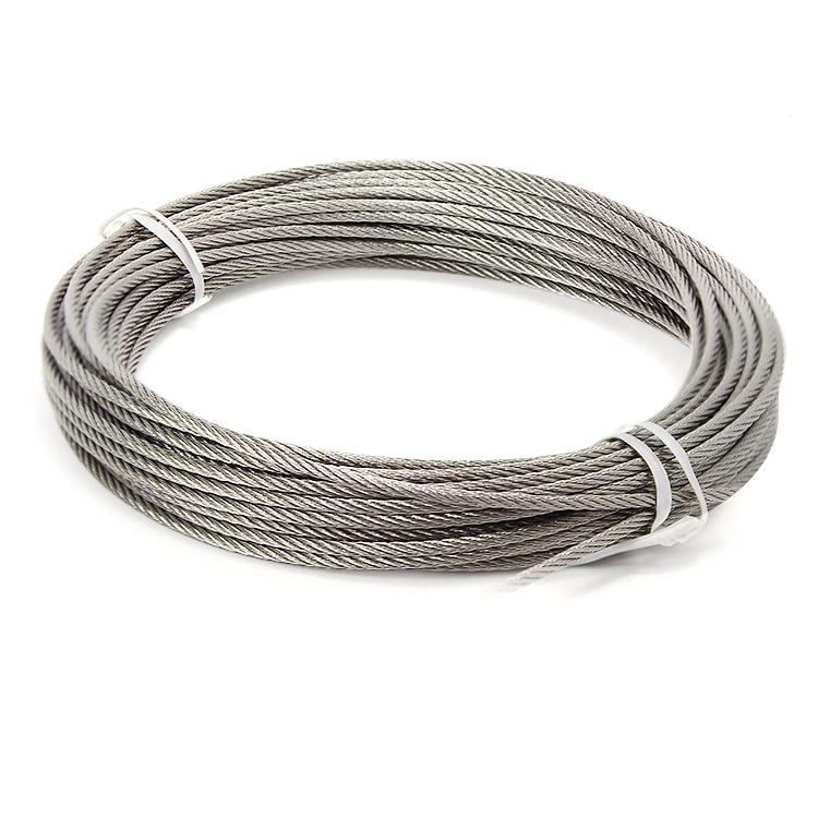 304 Stainless Steel Wire Rope 7X7 with Different Diameters