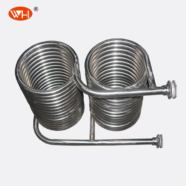 Double Pipe Heat Exchangers 316L Stainless Steel Cooling Coil Evaporator