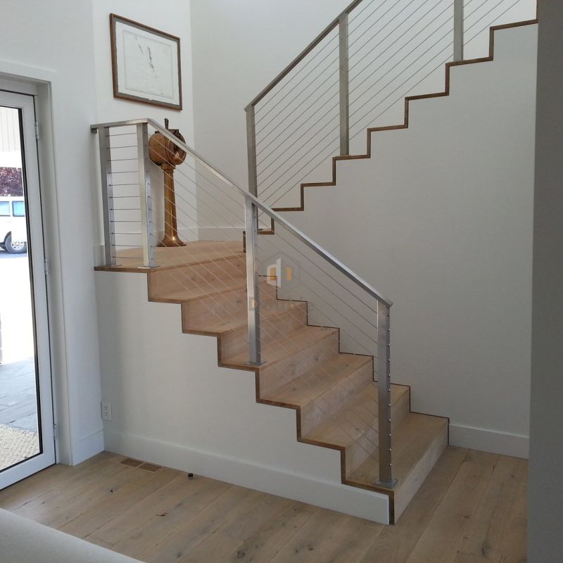 Stainless Steel Stairs Rails / Stainless Steel Cable Balustrade/ Staircase Railing