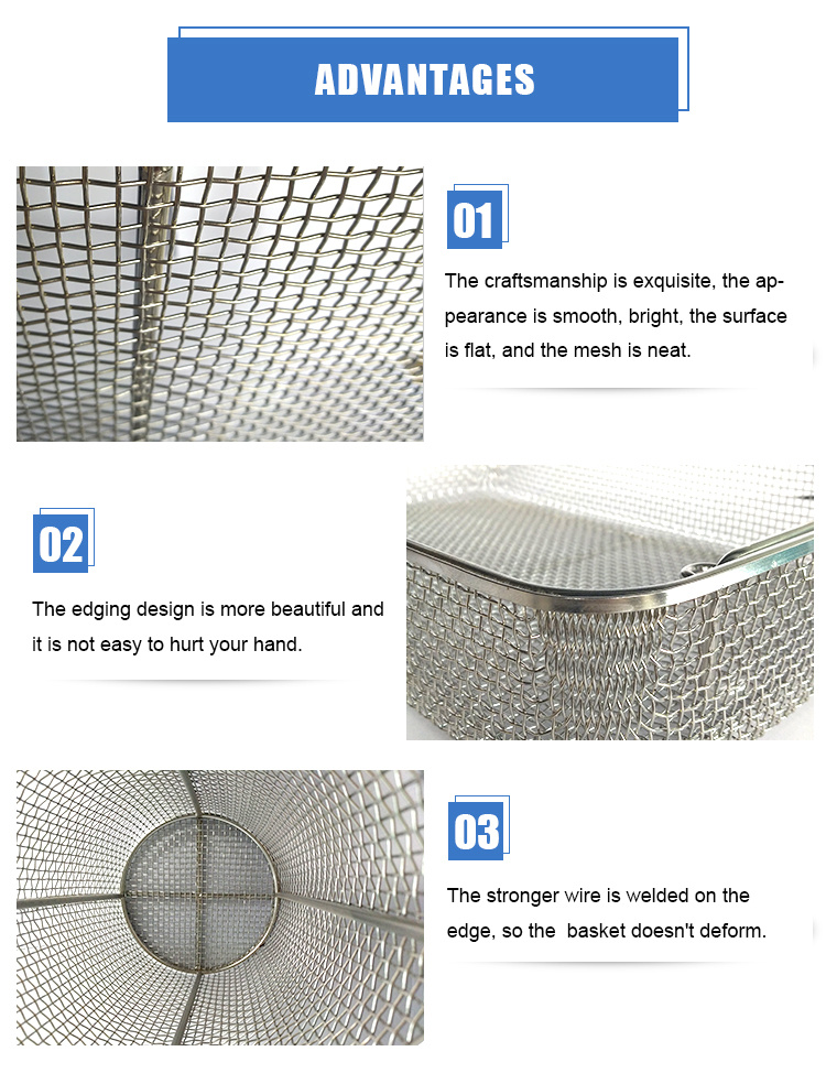 304 Stainless Steel Wire Mesh Bucket Filter