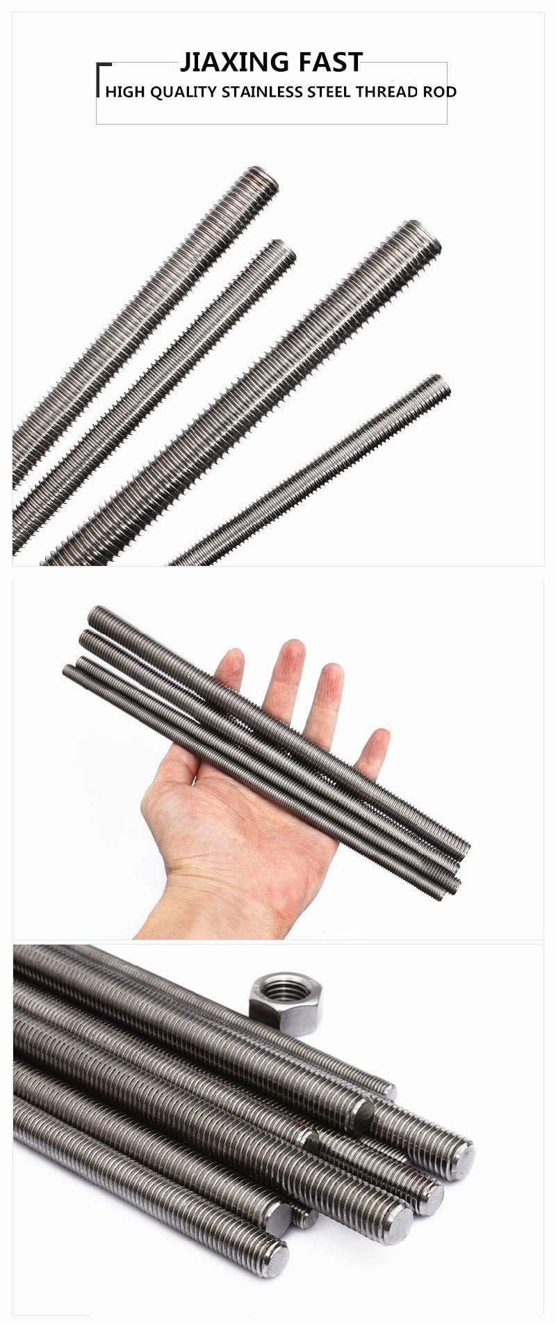 DIN976 Stainless Steel Threaded Rod/ Thread Rod/Threaded Bar/Stud Bolt