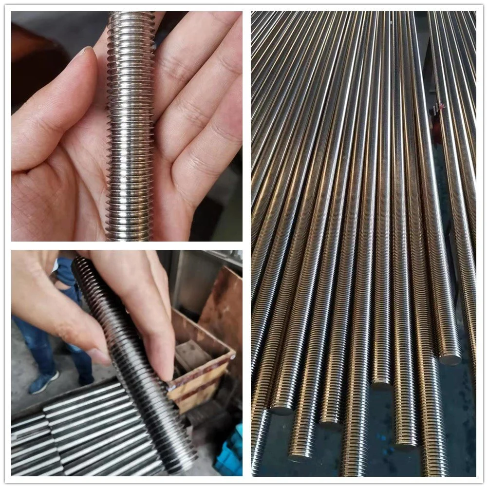 SS304 316 316L DIN975 DIN976 Stainless Steel Threaded Rod / Thread Bar