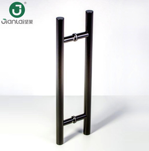 Stainless Steel Pull Handle Black Ladder Style Glass Door Handle