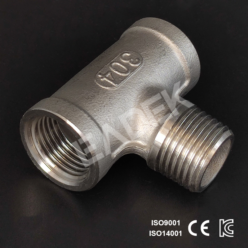Ss Stainless Steel Male&Female Threaded Pipe Tee Joint Fitting