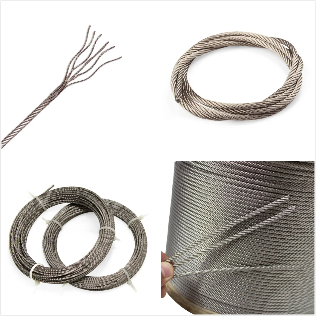 Stainless Steel Wire Rope 7*19 Rope Wire Alambre Galvanizado