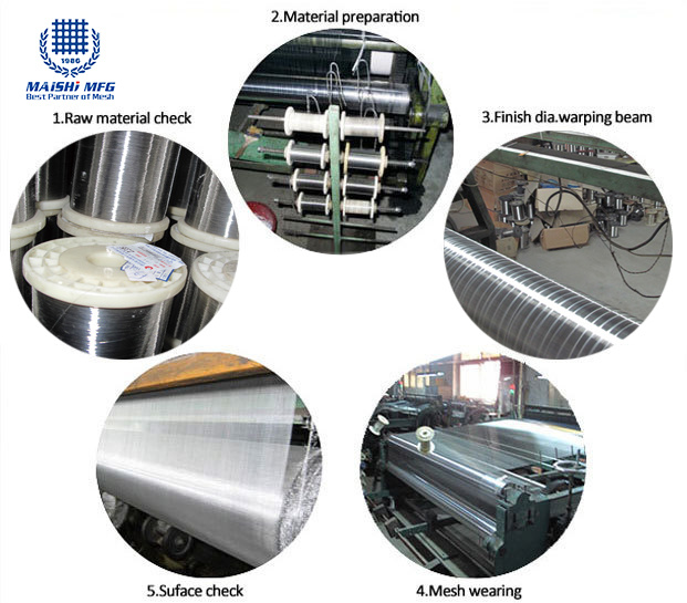 316 Stainless Steel Silk Screen Printing Mesh