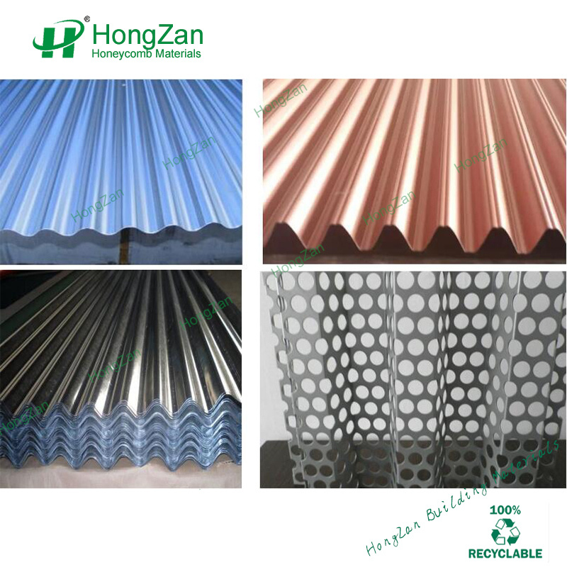 Building Material Corrugated Curtain Wall Panels