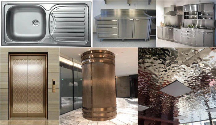 Decorative SS304 316 201 430 Stainless Steel Sheet Designed with Different Finishes