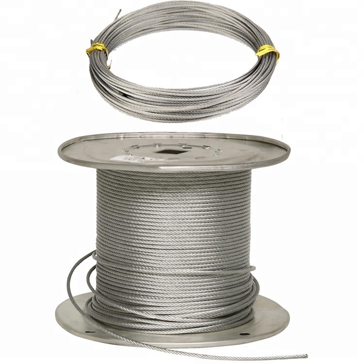 AISI 304 Stainless Wire Rope 7X7 1.5mm
