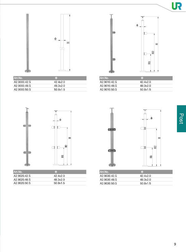 Stainless Steel Handrail Wire Rope Holder Stainless Steel Balustrade Stainless Steel Handrail Stainless Steel Stairs