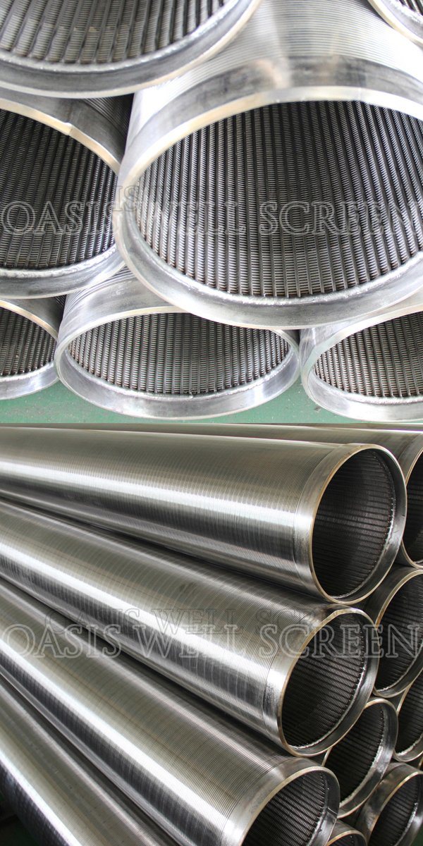 Stainless Steel 316L Wire Welded Wire Wrapped Screen Pipes