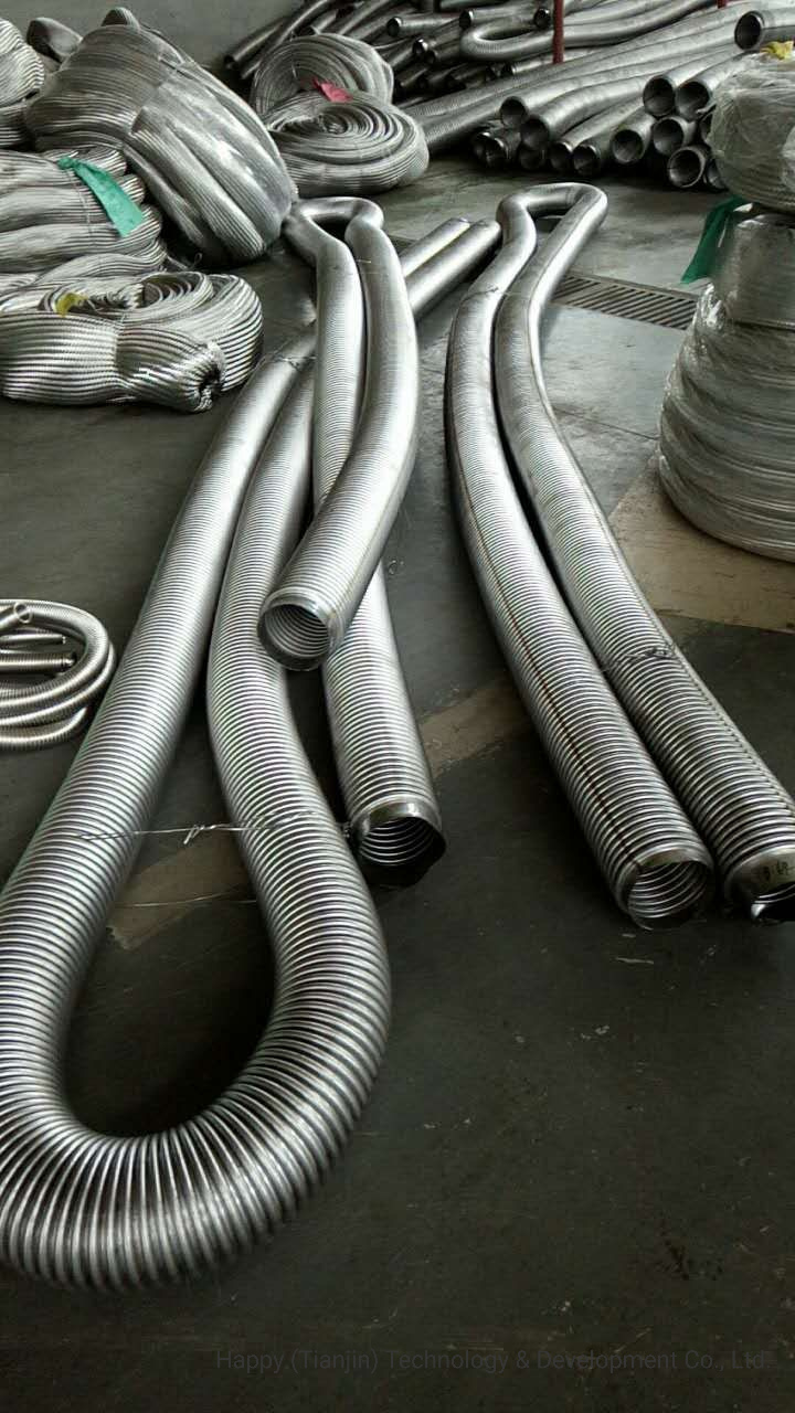 Stainless Steel 321 316 316 L 304 Corrugated Metal Flexible Hose Pipe Tube