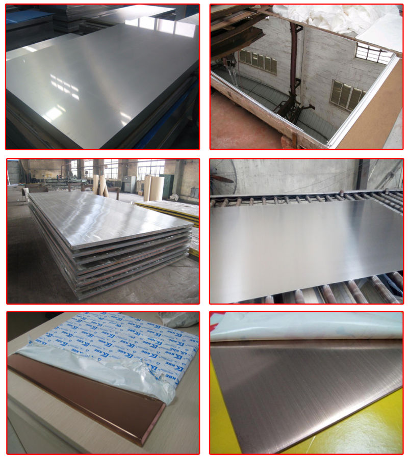 Mirror Finished 304 8K Checkered Plate Stainless Steel Sheet