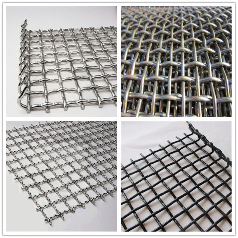 Factory Price 12 Mesh Crimped Stainless Steel Wire Mesh Fence