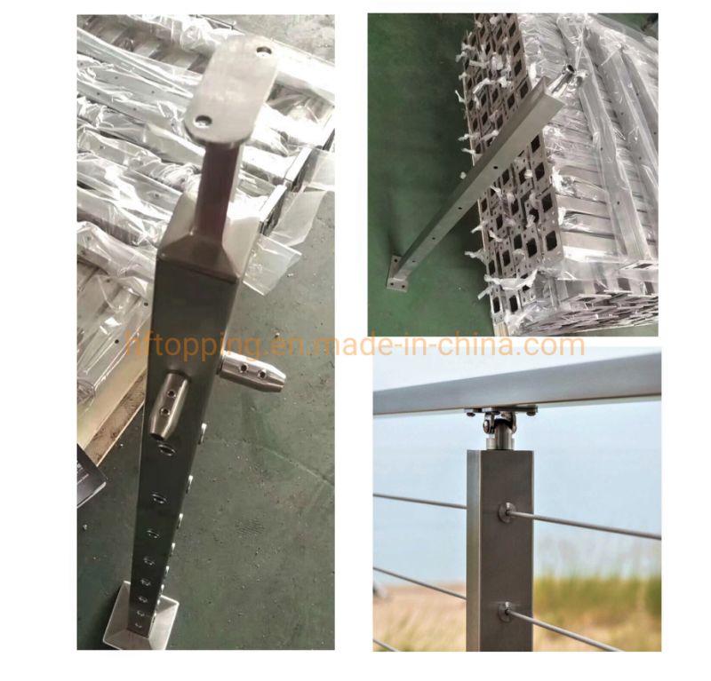 Stainless Steel Wire Cable Railing / Balustrade / Handrail with Stainless Post