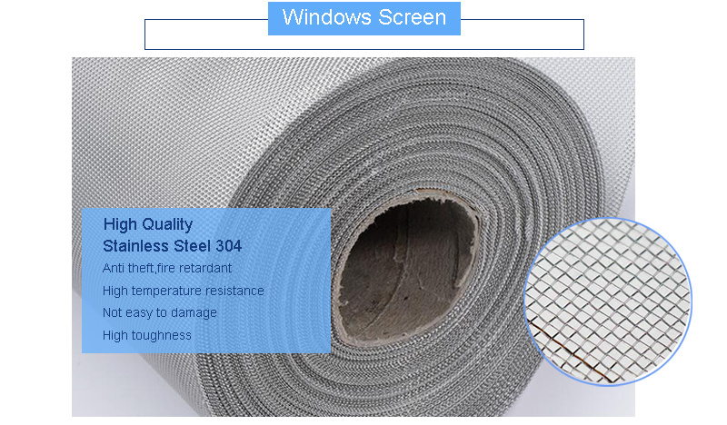 Whole Sales Stainless Steel Windows Screen/Insect Mesh Screen