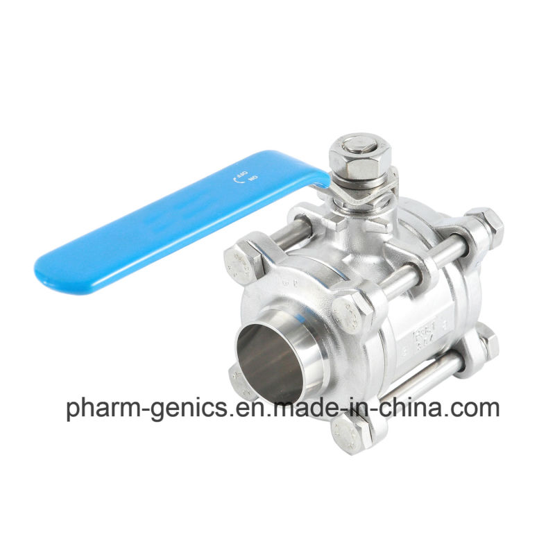 Standard Sanitary Stainless Steel Direct Way Threaded Ball Valve Made in China