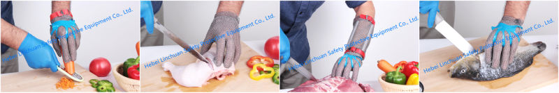 Cutting Safety Wire Chain Mesh Stainless Steel Gloves for Butcher