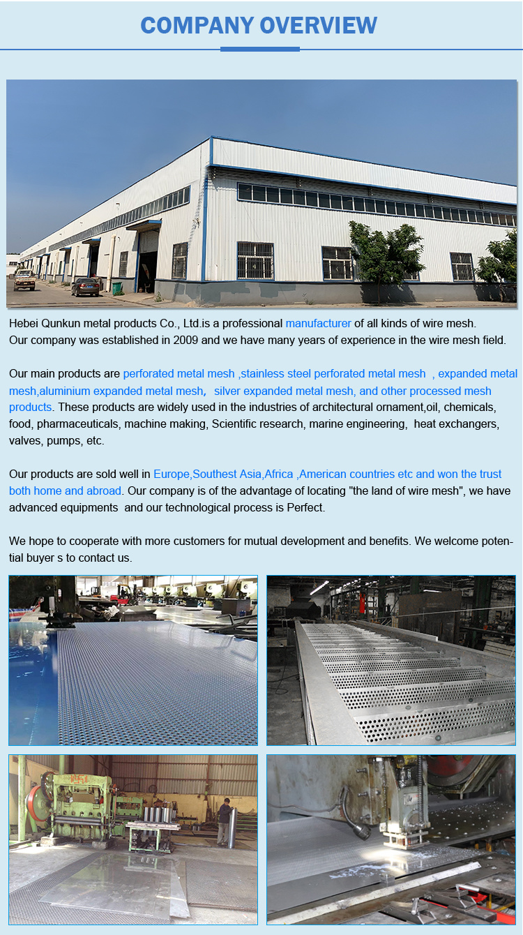 Factory Perforated Aluminum or Steel Metal Sheet Mesh