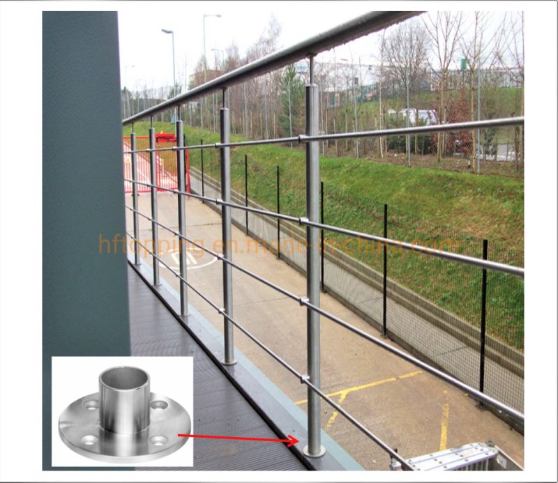 Stainless Steel Railing / Handrail / Balustrade Stainless Steel Post with Steel Rod/Bar