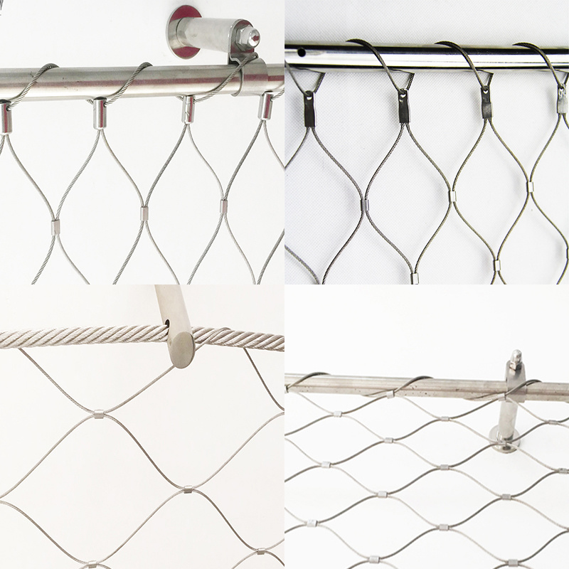 Sns Stainless Steel Protective Metal Steel Wire Rope Mesh