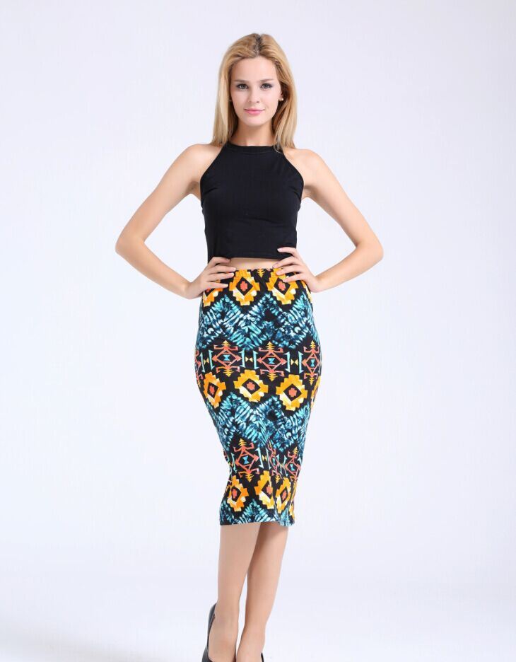 Double Brushed Digital Printing Woman's Sex Skirts
