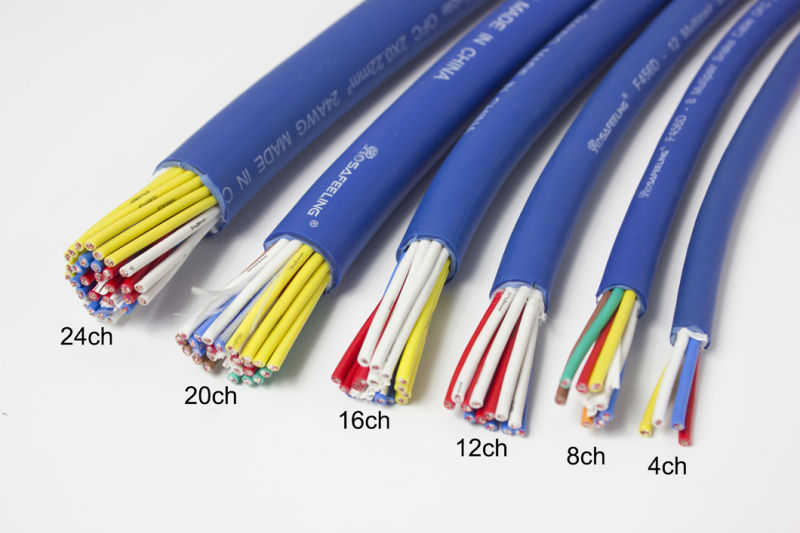 Multi-Core Copper Conductor PVC Insulated Electric Wire AV Snake Control Flexible Cable