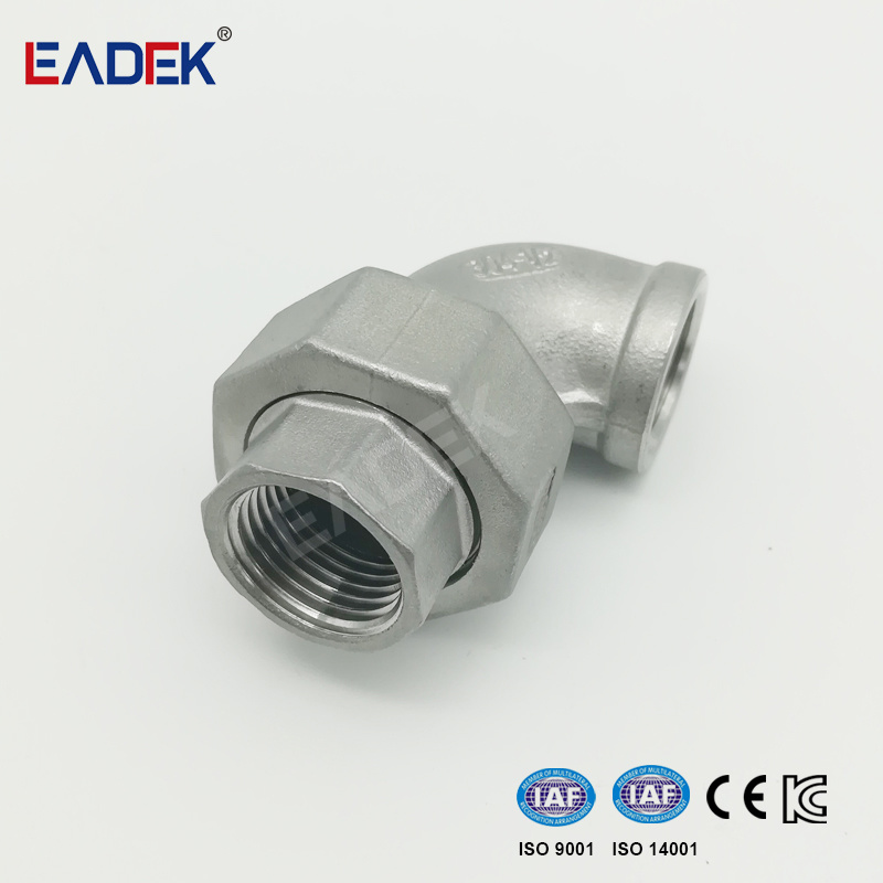 Ss Stainless Steel Pipe Fittings Female Threaded Union Elbow Suppliers