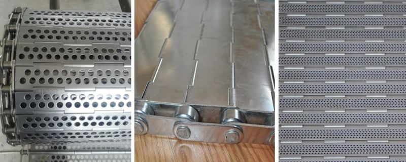 Stainless Steel Perforated Chain Link Plate Conveyor Belt