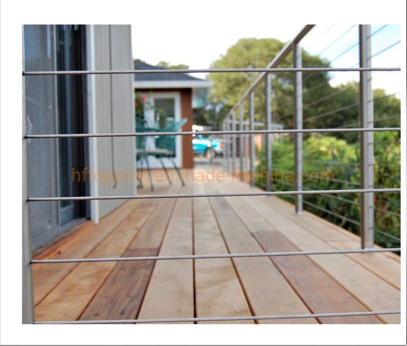 Stainless Steel Wire Cable Railing / Handrail / Balustrade Round Stainless Steel Post & Tensioner