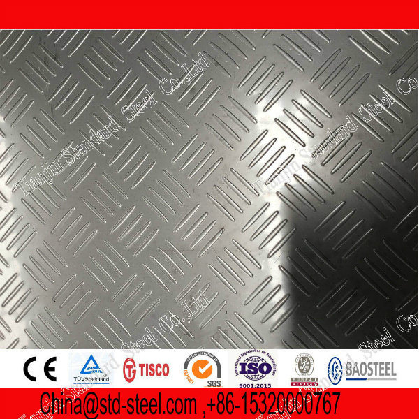 Four Bars Ss 304 / 304L / 316 / 316L Chequered Plate