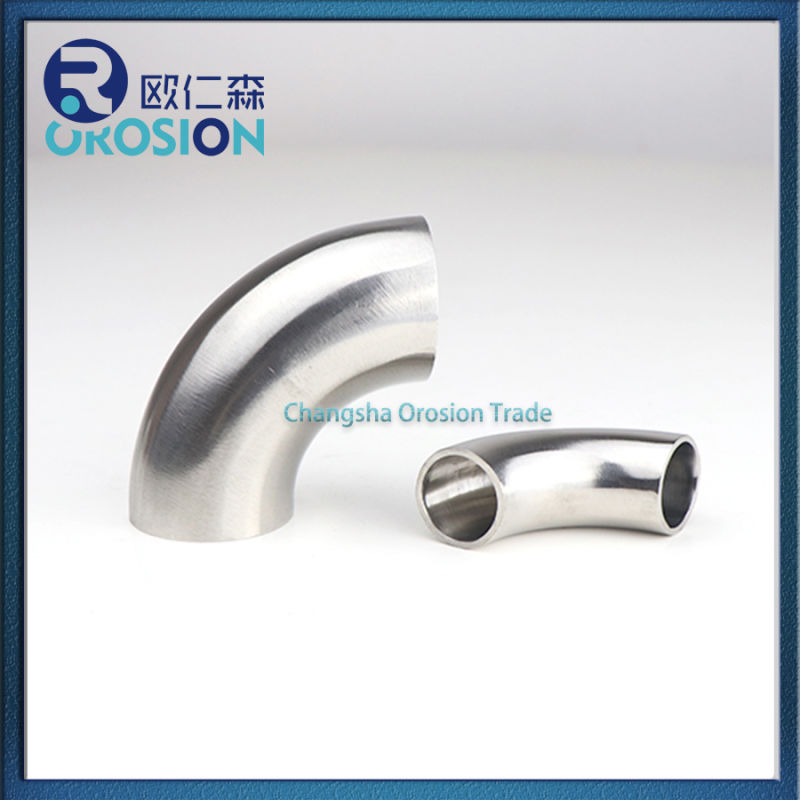 304 316L Stainless Steel 90 Degree Sanitary Pipe Fittings Elbow
