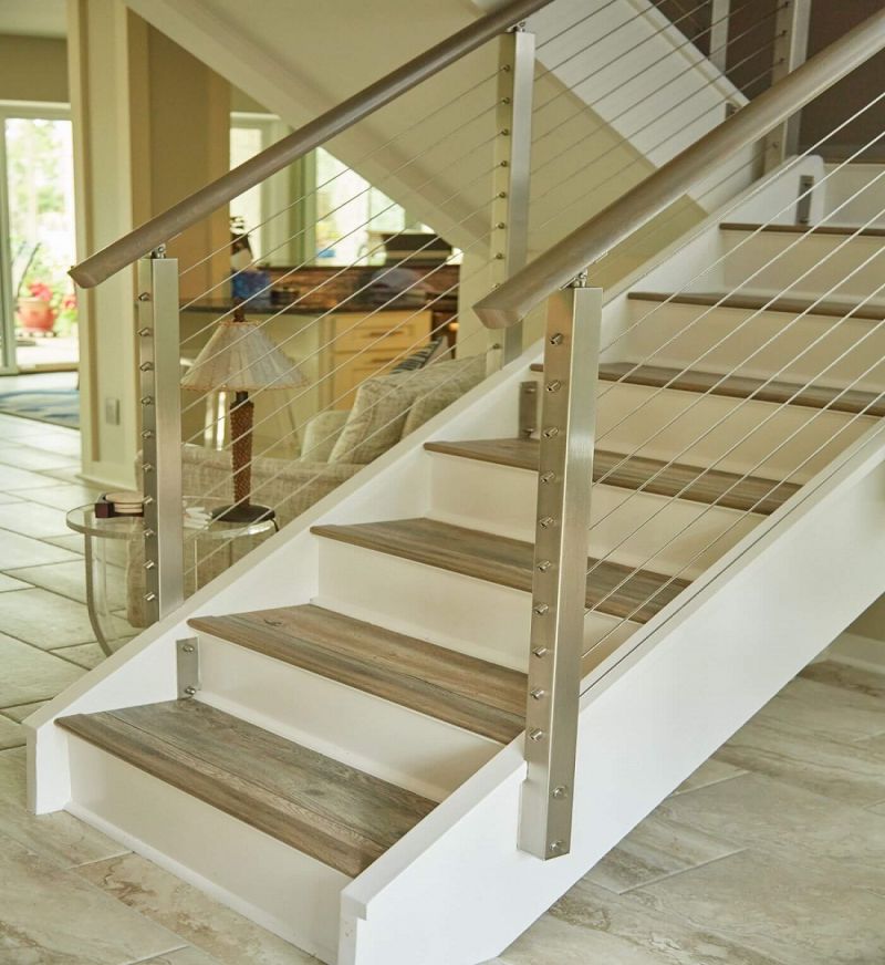 Custom Stainless Steel Railing Systems/Staircase Railing/Stainless Steel Cable Railing
