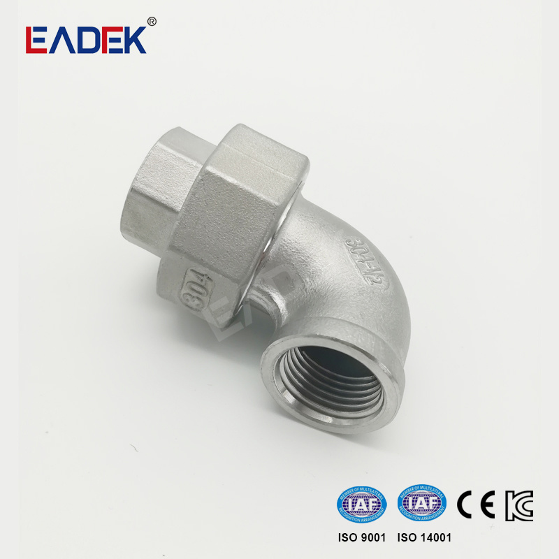 Ss Stainless Steel Pipe Fittings Female Threaded Union Elbow Suppliers