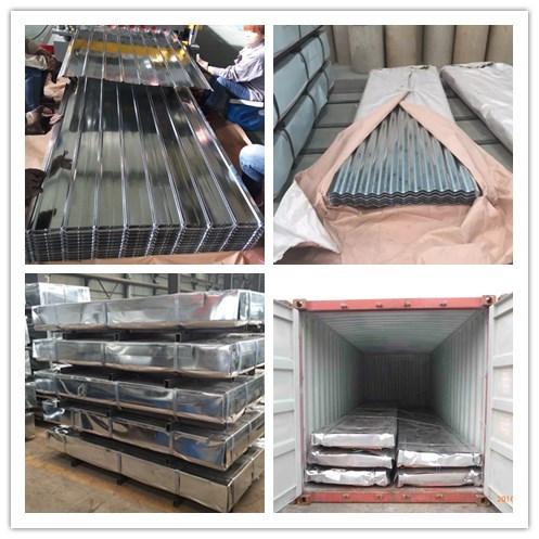 Corrugated Color Steel Sheets Roof / Wall Metal Claddings