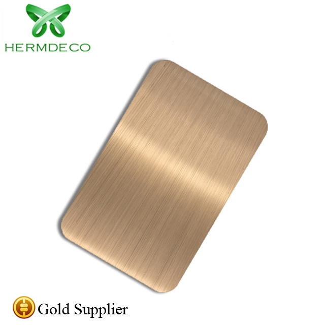 304 Colored Hairline Brushed Stainless Steel Sheet From Hermessteel