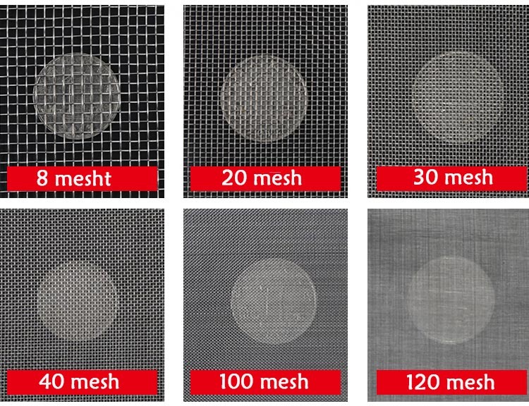 316 Stainless Steel Wire Woven Screen Mesh