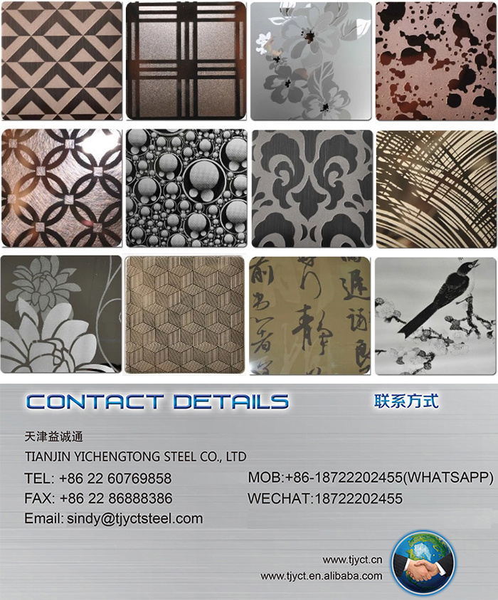 Elevator Stainless Steel Decorative Sheet Stainless Steel 304 Sheet