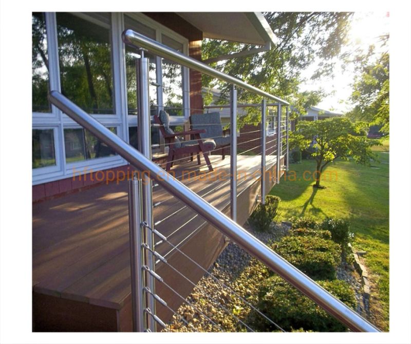 Stainless Steel Wire Cable Railing / Handrail / Balustrade Round Stainless Steel Post & Tensioner