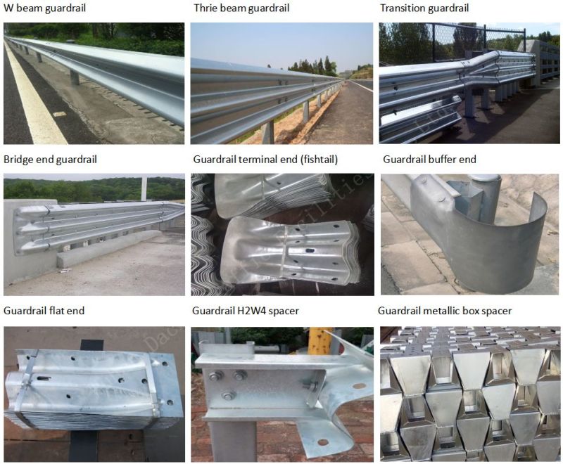 Stainless Traffic Safety Guardrail Flexible Beam Thrie-Beam Guardrail Price