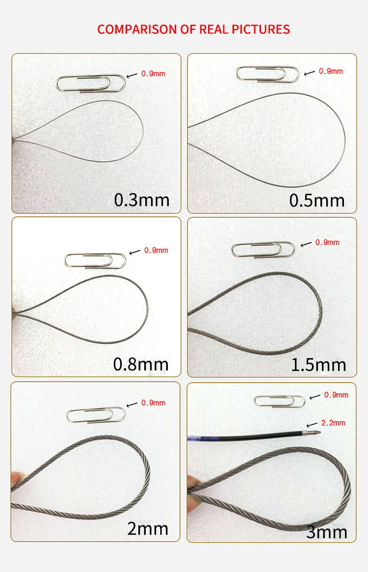 201 Stainless Steel Wire Rope SUS304 SUS316 Stainless Steel Rope