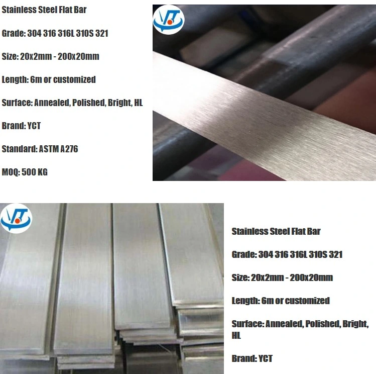 60X5mm SS304 Flat Stainless Steel Bar 201 303 304 316 321 Stainless Flat Bar