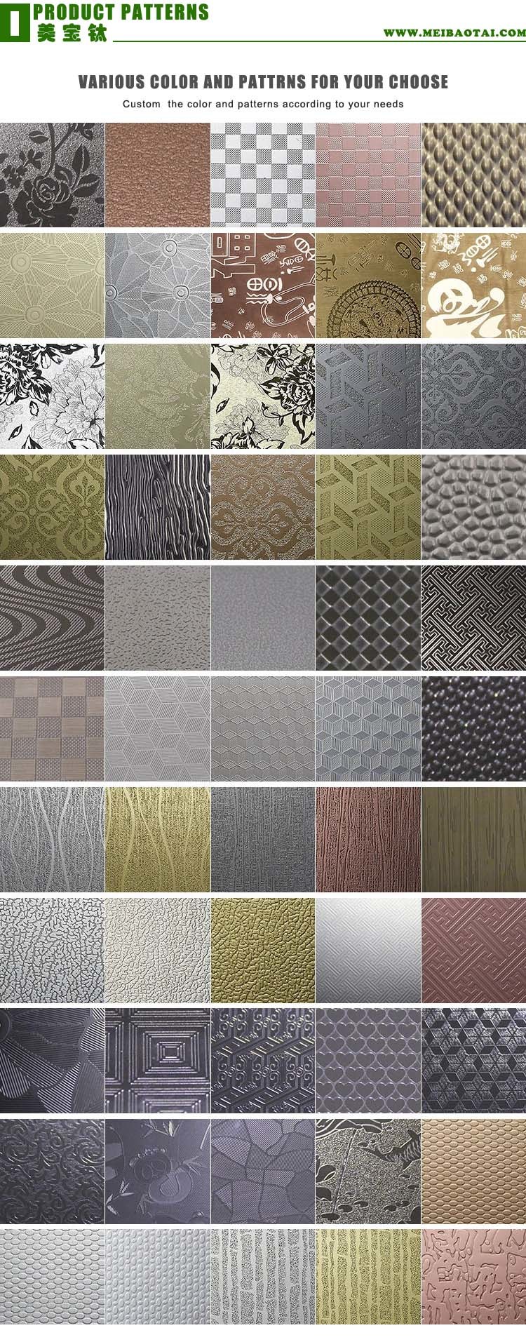 Wall Panel Embossed 3mm Stainless Steel Sheet Price Elevator Stainless Steel Decorative Sheet