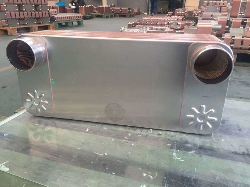 Stainless Steel 316L Plates Copper Brazed Plate Heat Exchanger Evaporator
