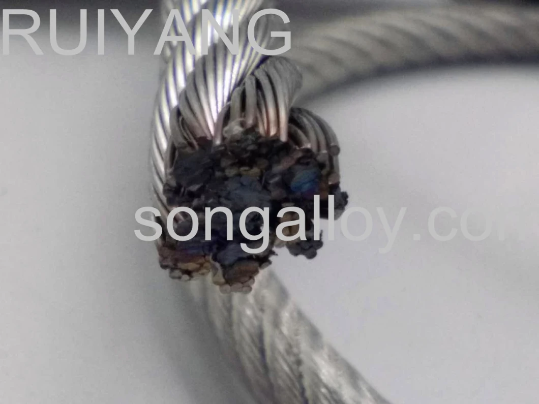 Stainless Steel Wire Rope in Stainless Steel 6*19+FC/Iws/Iwrc