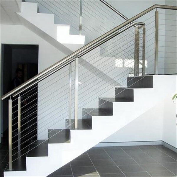 Fashionable Stair Railing Wire Rope Fittings Stainless Cable Railing Deck Railing
