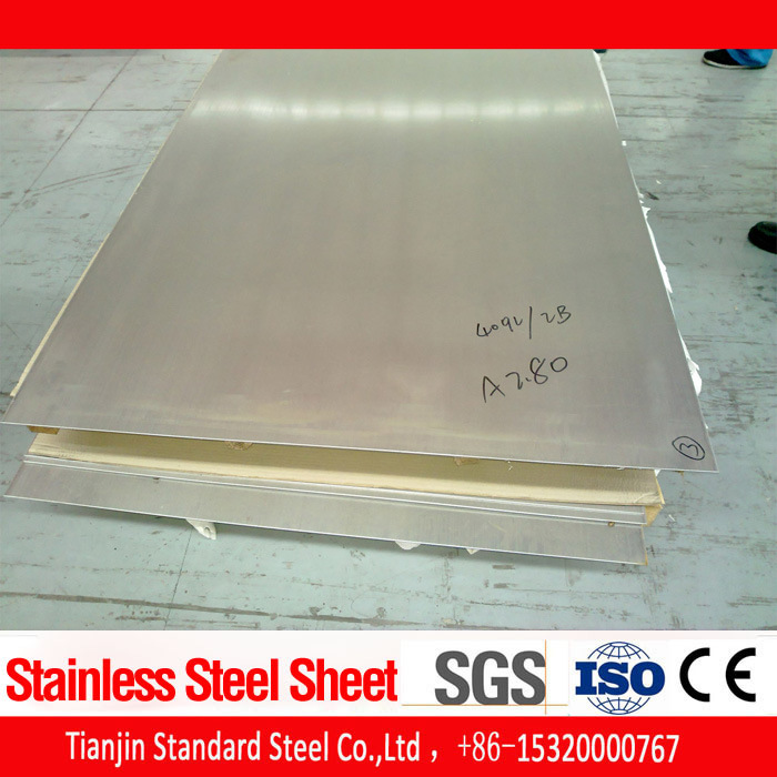 DIN 1.4372 201 Ss Perforated Sheet Ba / No. 4 / Mirror