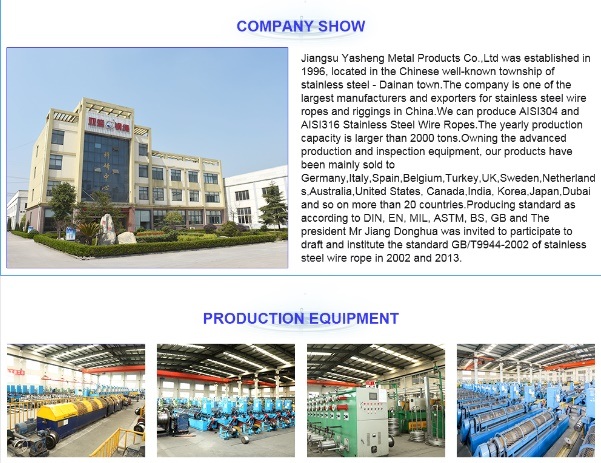 Stainless Wire Rope Factory Selling, One of The Largest Manufacturers